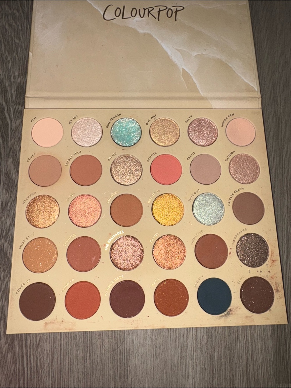 ColourPop Warm Neutral Palette with Gold, Peach, Coral & Teal Shades - Picture 2 of 4